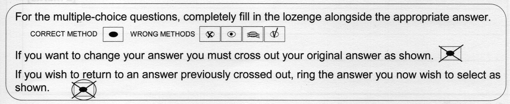 multiple choice question rubric diagram