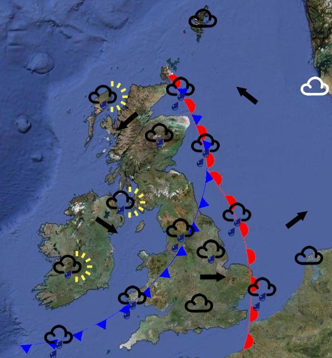 Map Uk Weather Weather map example