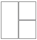 three odd frame comic layout