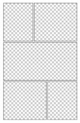 six frame comic book layout thumbnail