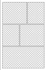 five frame comic book layout thumbnail