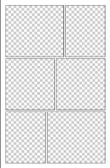 six frame comic book layout thumbnail