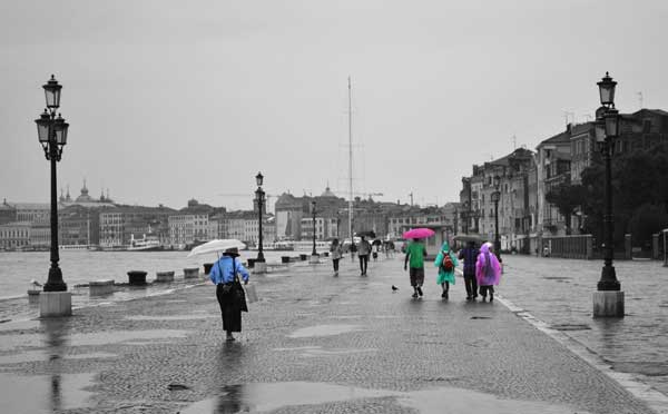 Venice image with selective colour